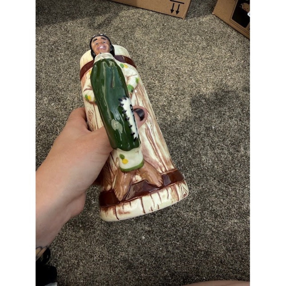 Vintage Kitsch Twin Winton Ceramic Mug Brown Baker Flour Sack Handle California - Picture 4 of 8